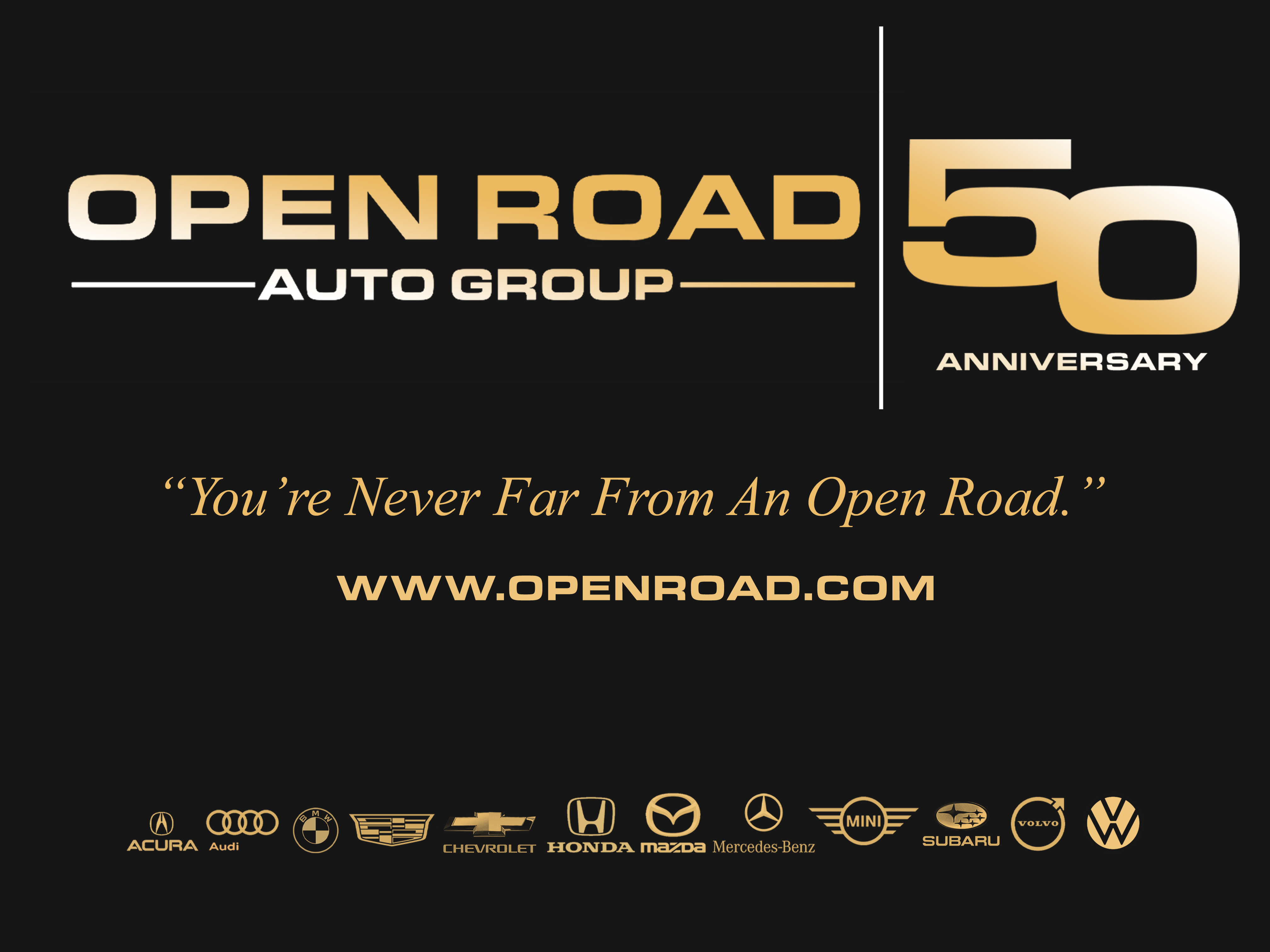Open Road 50th Anniversary