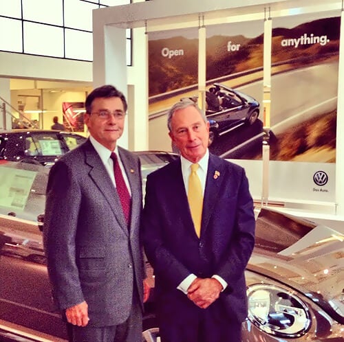 Rod Ryan and Michael Bloomberg at Open Road Automotive Group in NJ
