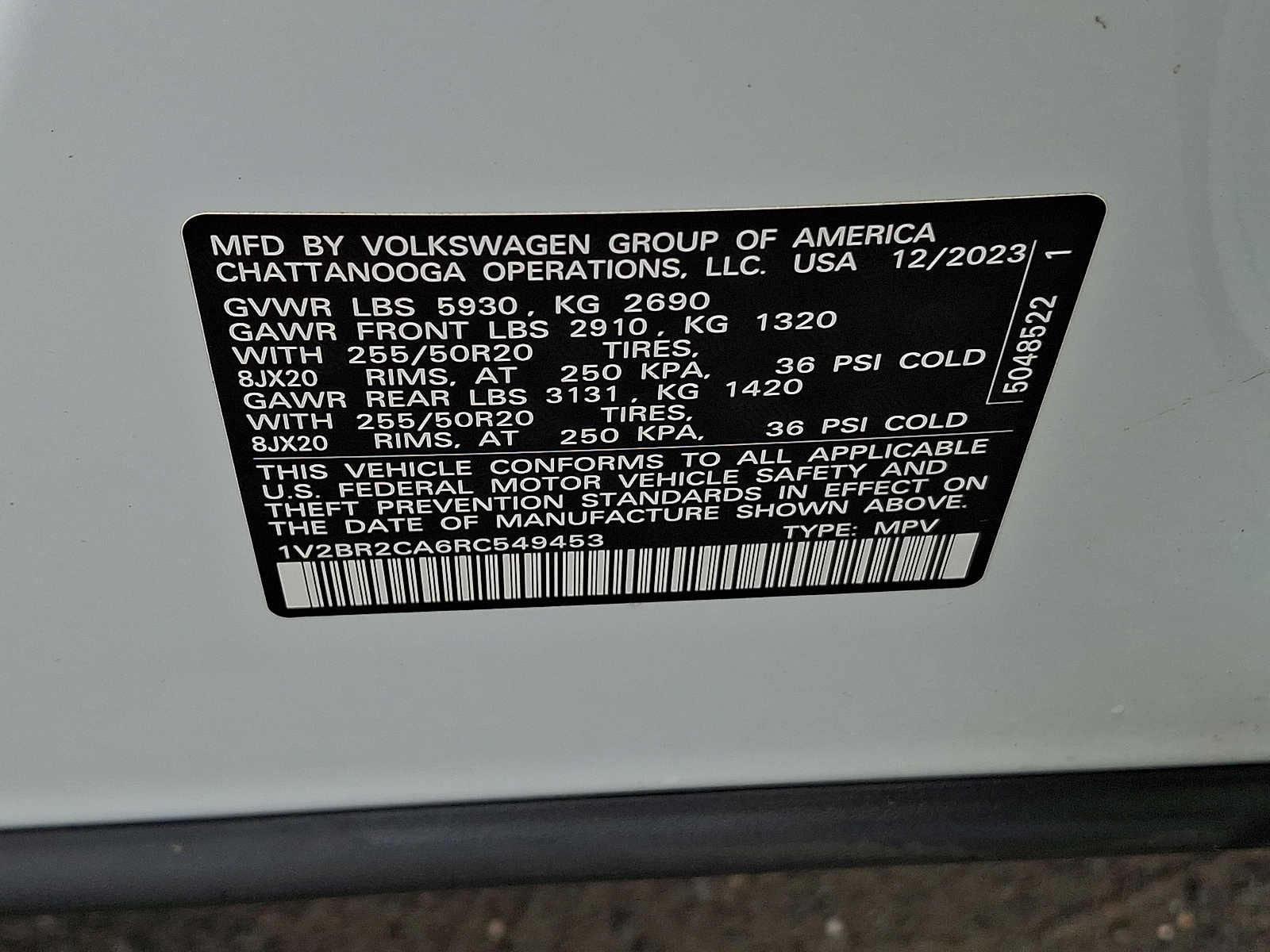 2024 Volkswagen Atlas 2.0T SEL 4MOTION