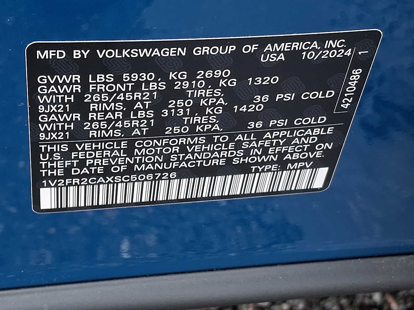 2025 Volkswagen Atlas 2.0T SEL Premium R-Line 4MOTION