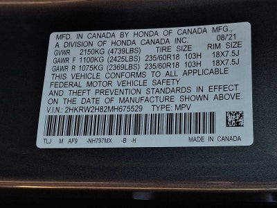 2021 Honda CR-V EX-L AWD