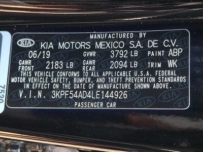 2020 Kia Forte EX IVT