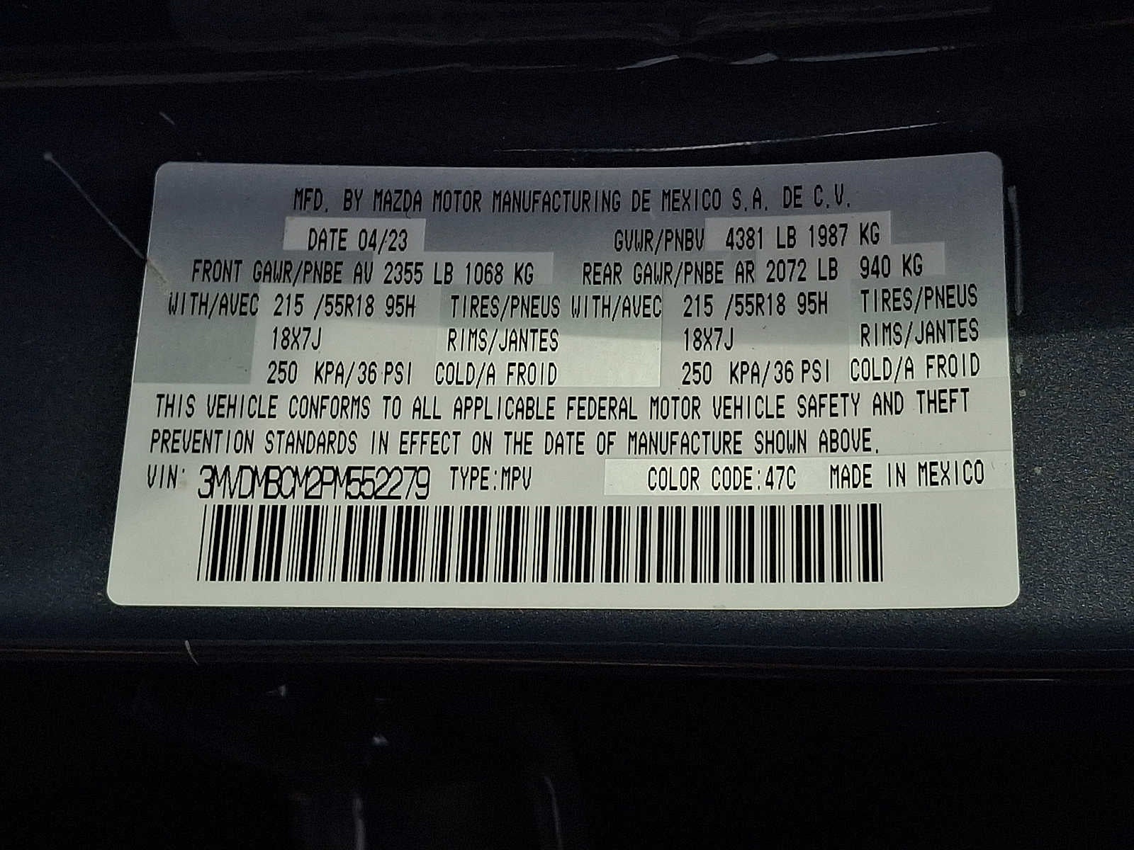 2023 Mazda Mazda CX-30 2.5 S Carbon Edition AWD