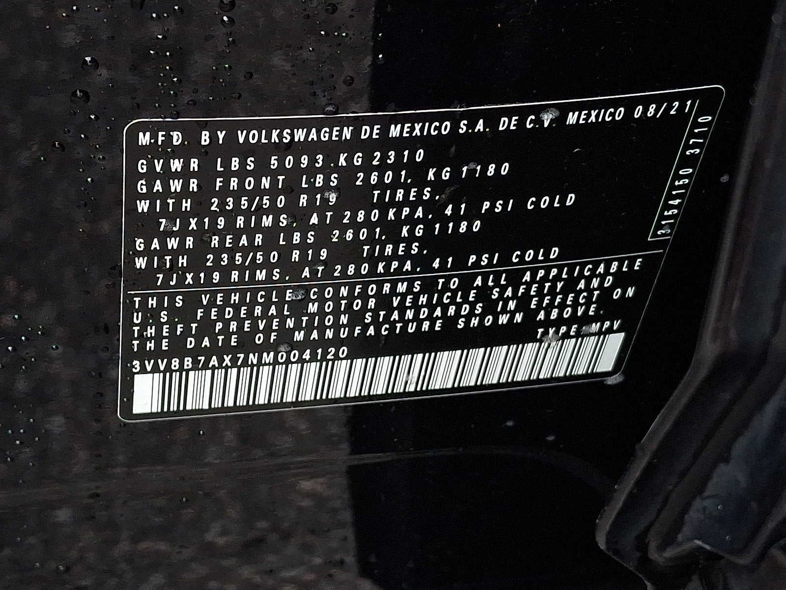 2022 Volkswagen Tiguan 2.0T SE R-Line Black 4MOTION