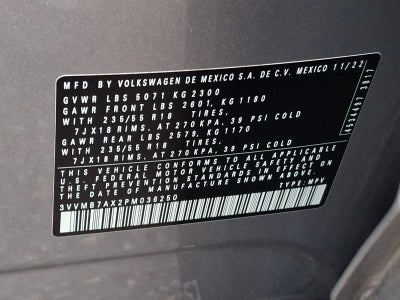 2023 Volkswagen Tiguan 2.0T SE 4MOTION