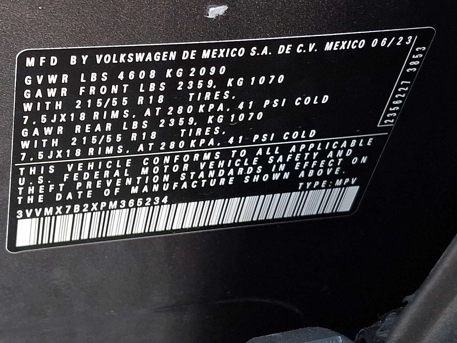 2023 Volkswagen Taos S 4MOTION