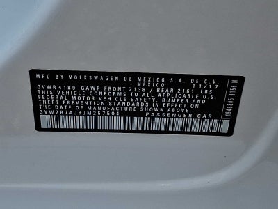2018 Volkswagen Jetta 1.4T S Auto