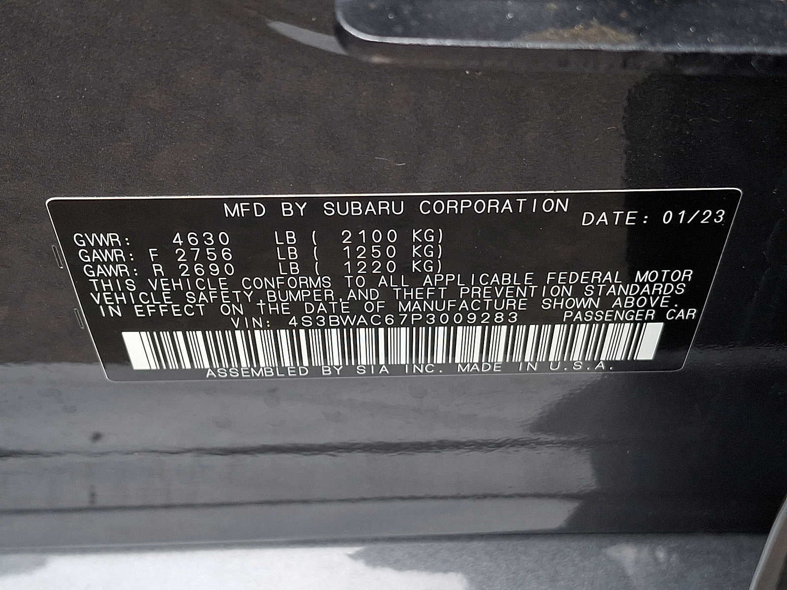 2023 Subaru Legacy Premium CVT
