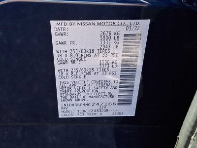 2022 Nissan Pathfinder SV 4WD