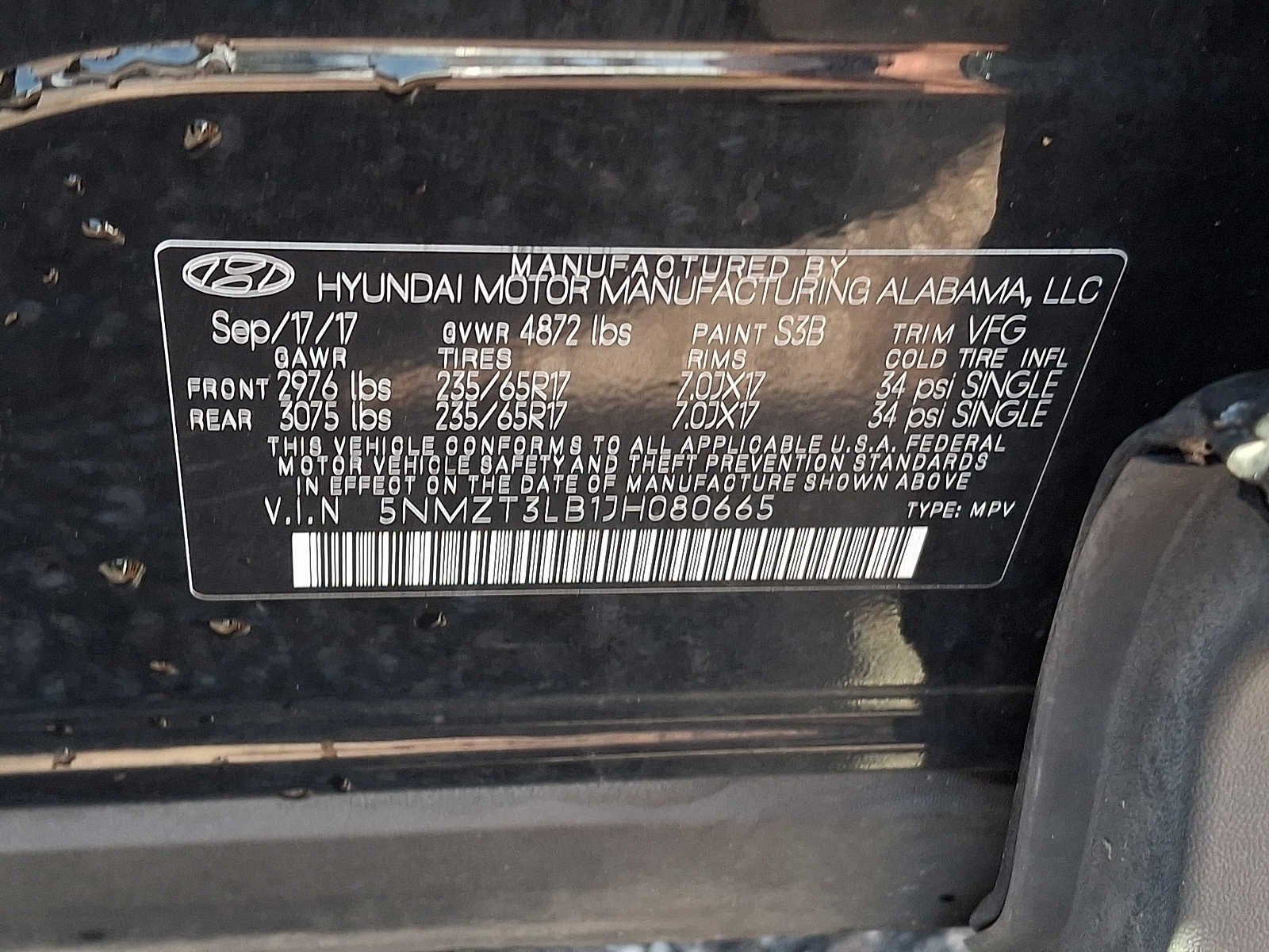 2018 Hyundai Santa Fe Sport 2.4L Auto