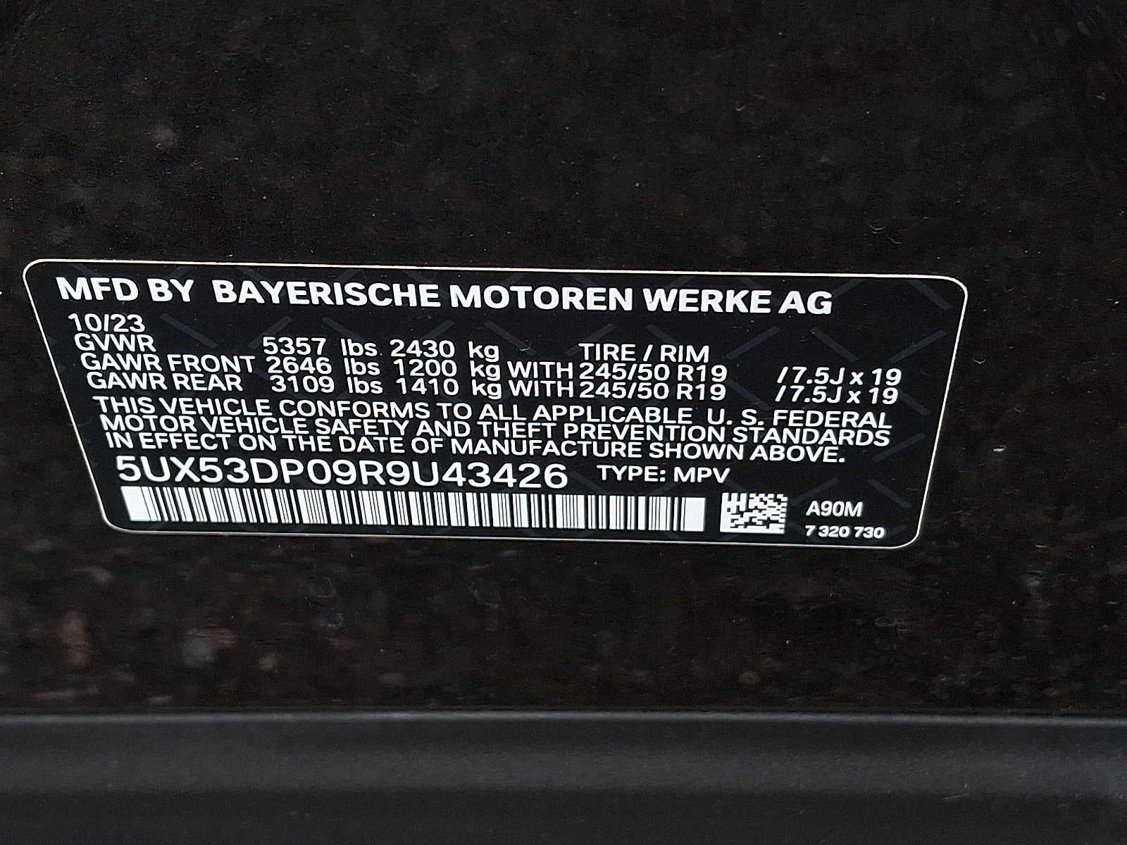2024 BMW X3 xDrive30i Sports Activity Vehicle