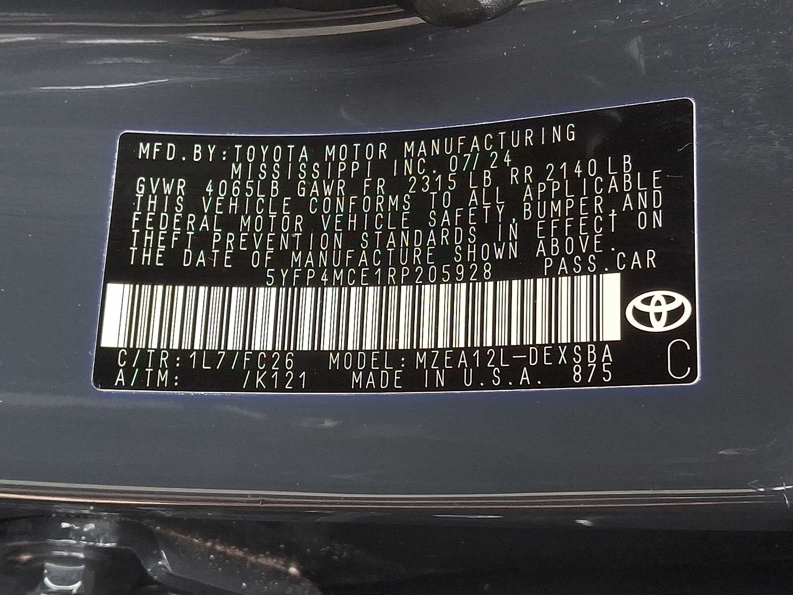 2024 Toyota Corolla SE CVT