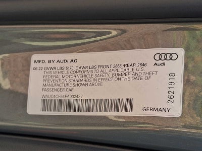 2023 Audi S5 Sportback Premium Plus 3.0 TFSI quattro