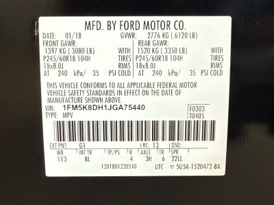 2018 Ford Explorer XLT 4WD