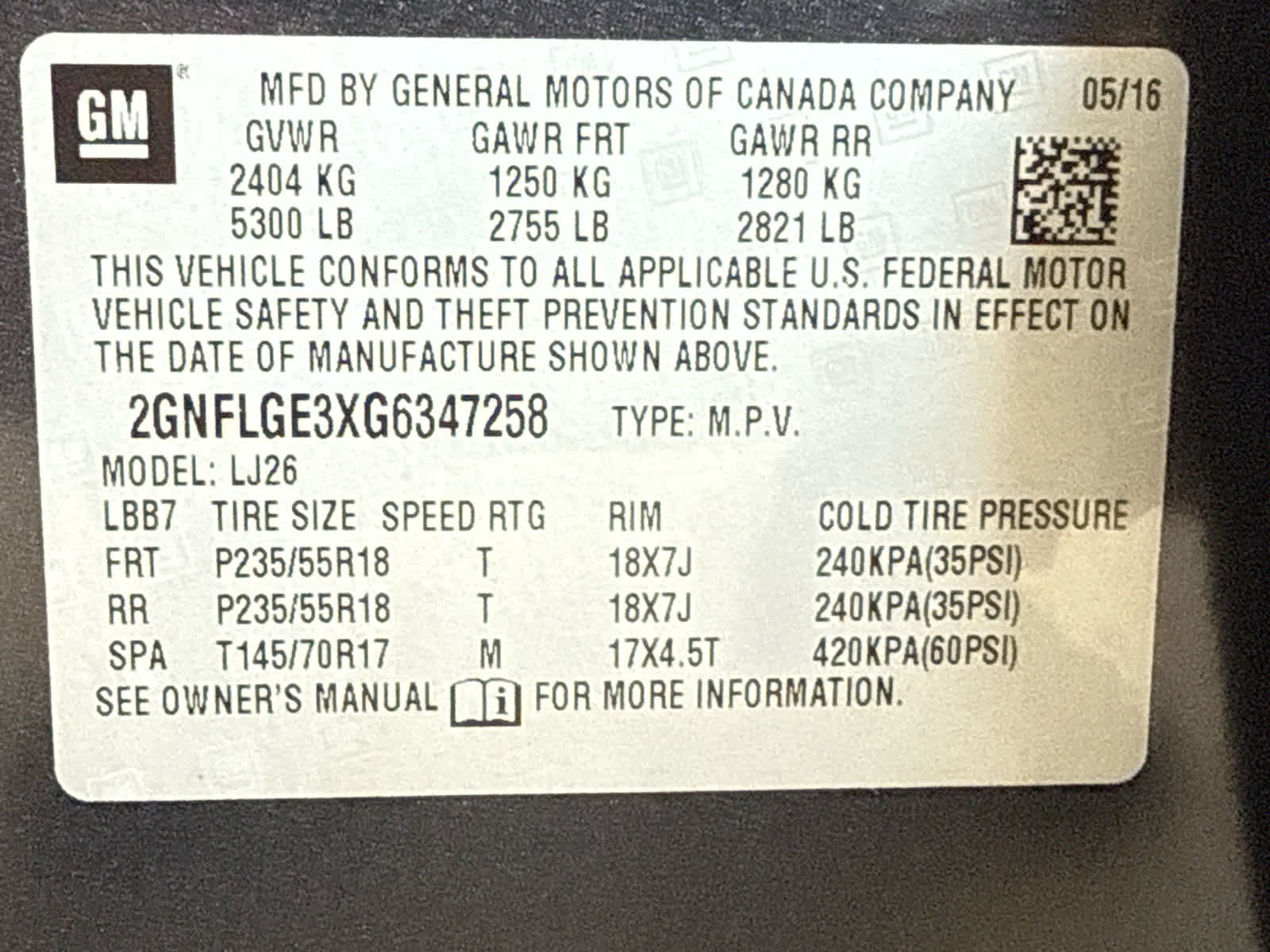 2016 Chevrolet Equinox AWD 4dr LTZ