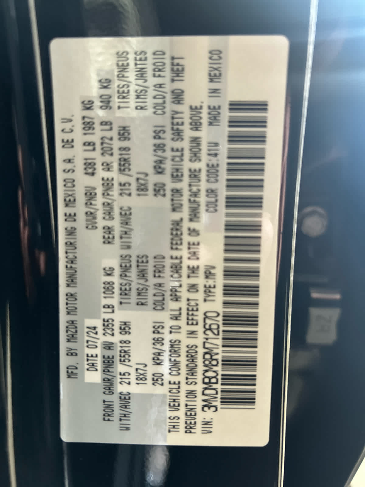 2024 Mazda Mazda CX-30 2.5 S Preferred Package AWD