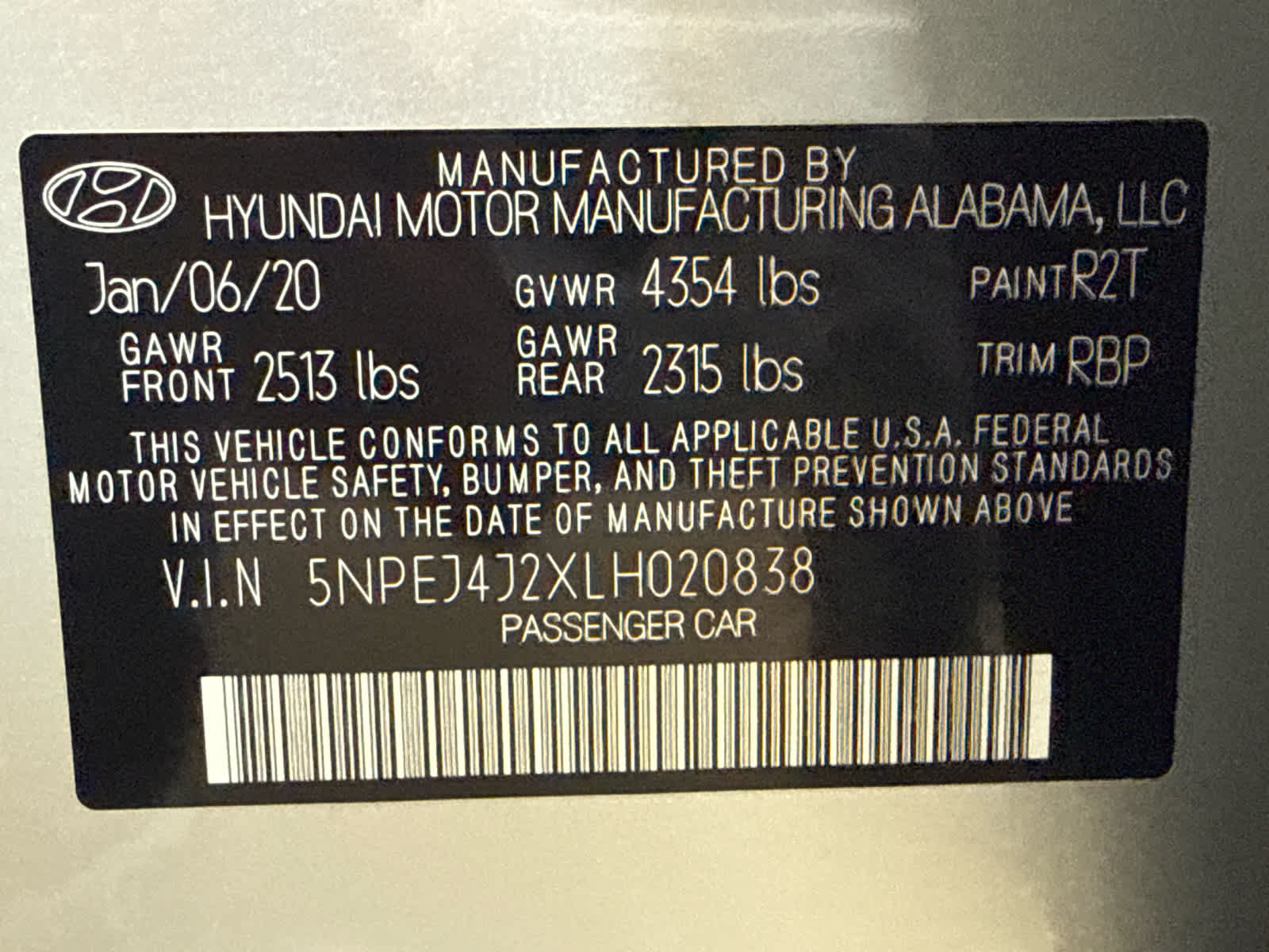 2020 Hyundai Sonata SEL Plus 1.6T