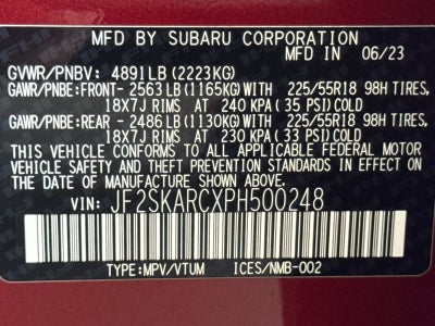 2023 Subaru Forester Touring CVT