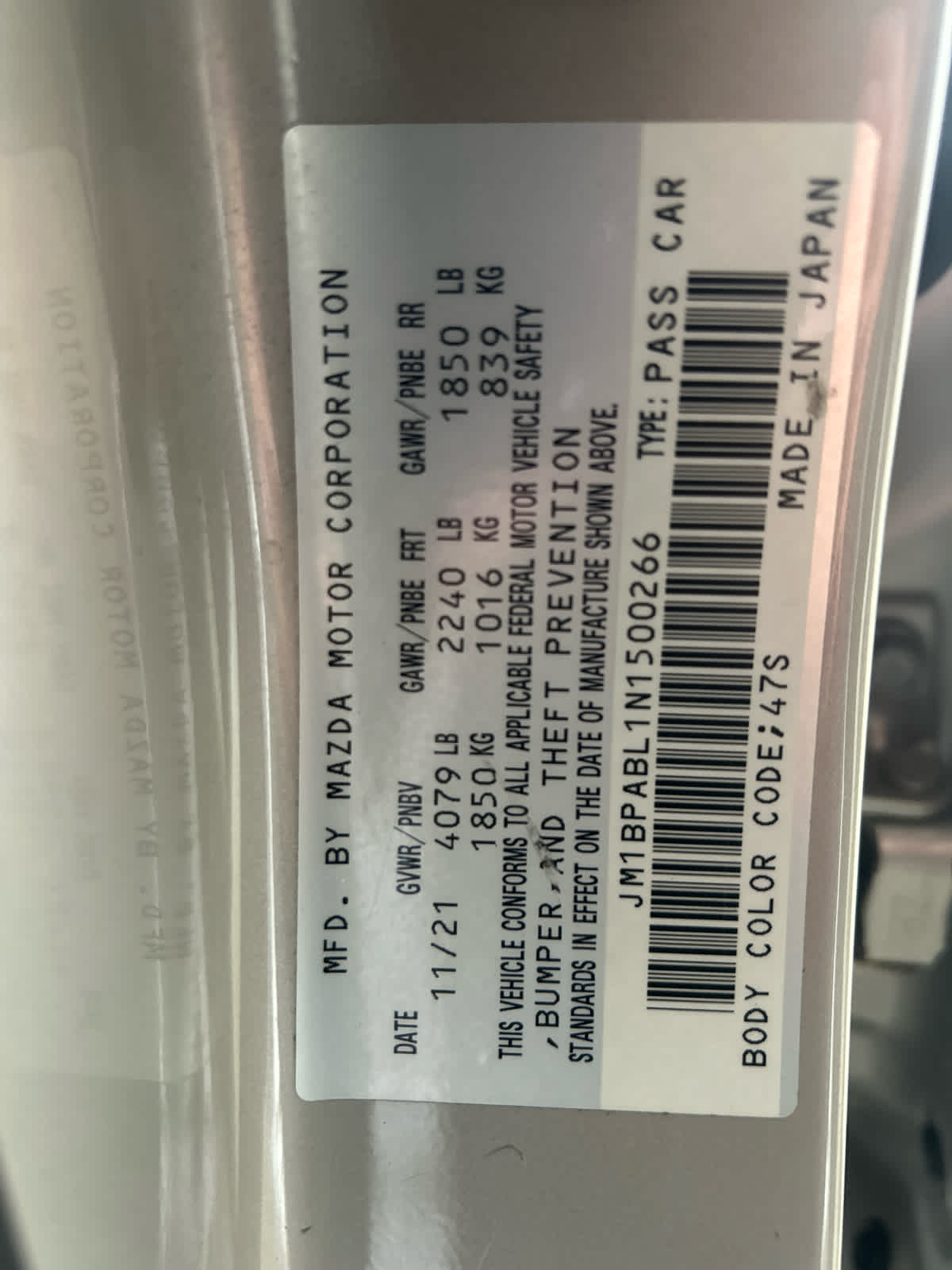 2022 Mazda MAZDA3 Select FWD