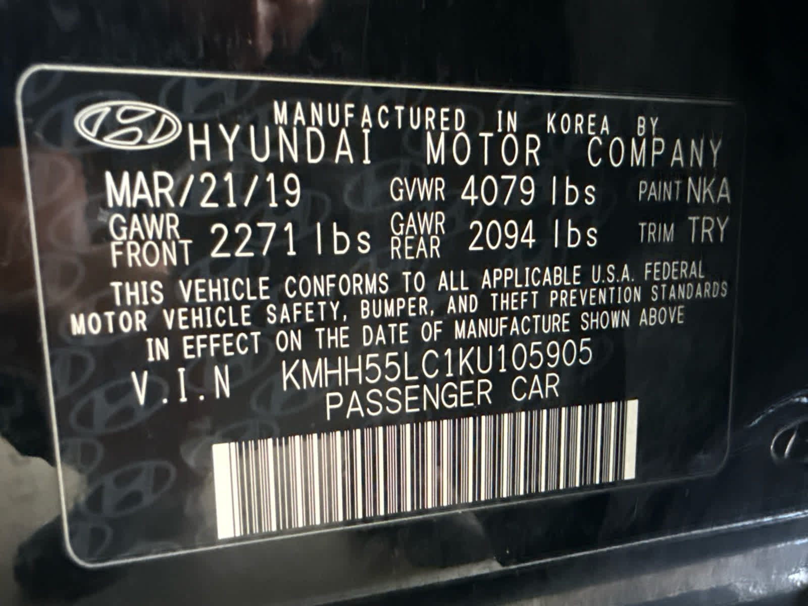 2019 Hyundai Elantra GT N Line Auto