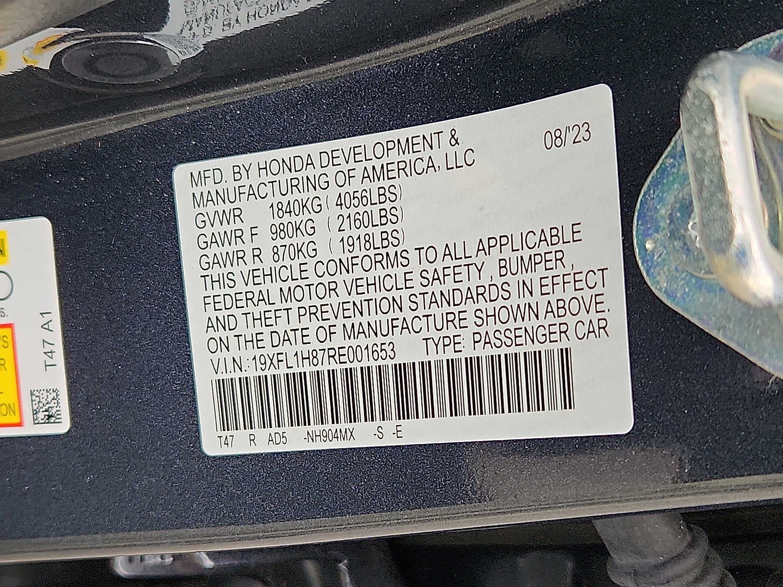 2024 Honda Civic Hatchback Sport Touring