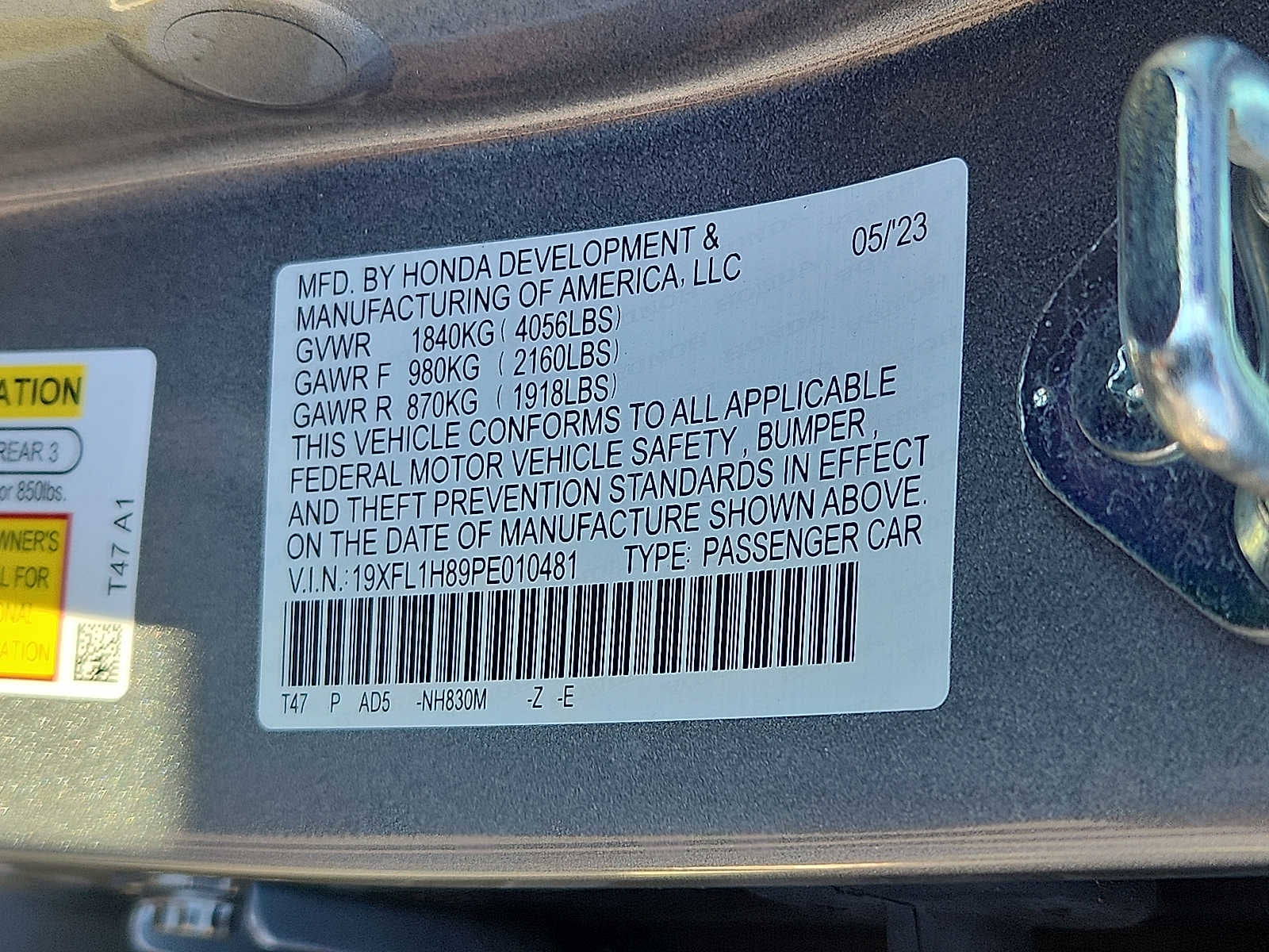 2023 Honda Civic Sport Touring