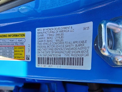 2026 Honda Civic Sport