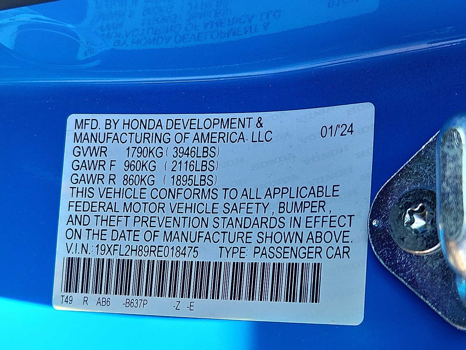 2024 Honda Civic Sport