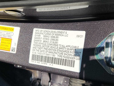 2021 Honda Accord Sedan LX