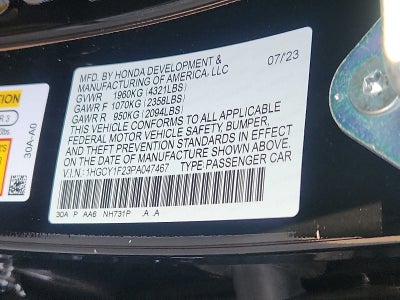2023 Honda Accord LX