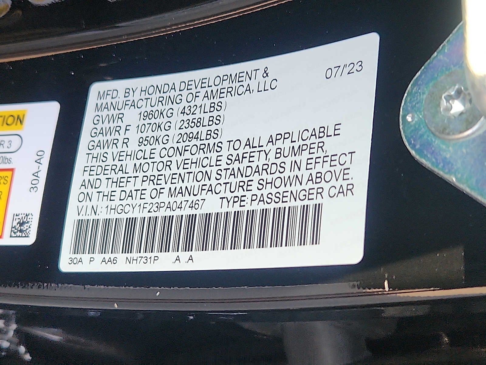 2023 Honda Accord LX