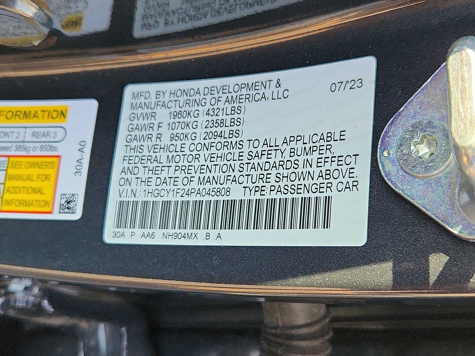 2023 Honda Accord LX