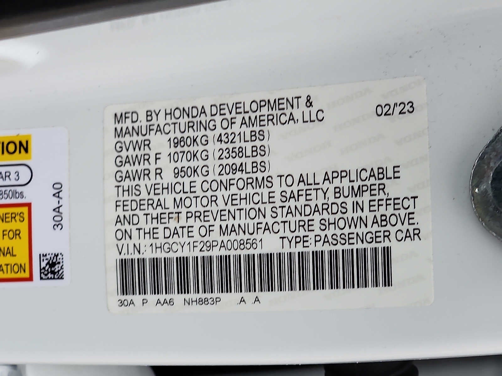 2023 Honda Accord LX