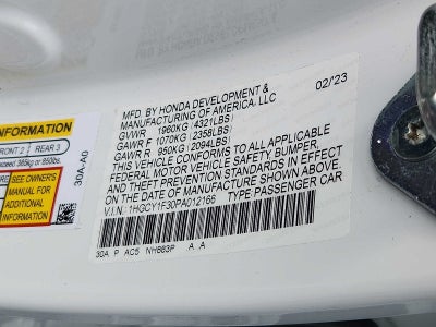 2023 Honda Accord EX