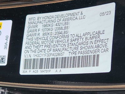 2023 Honda Accord EX