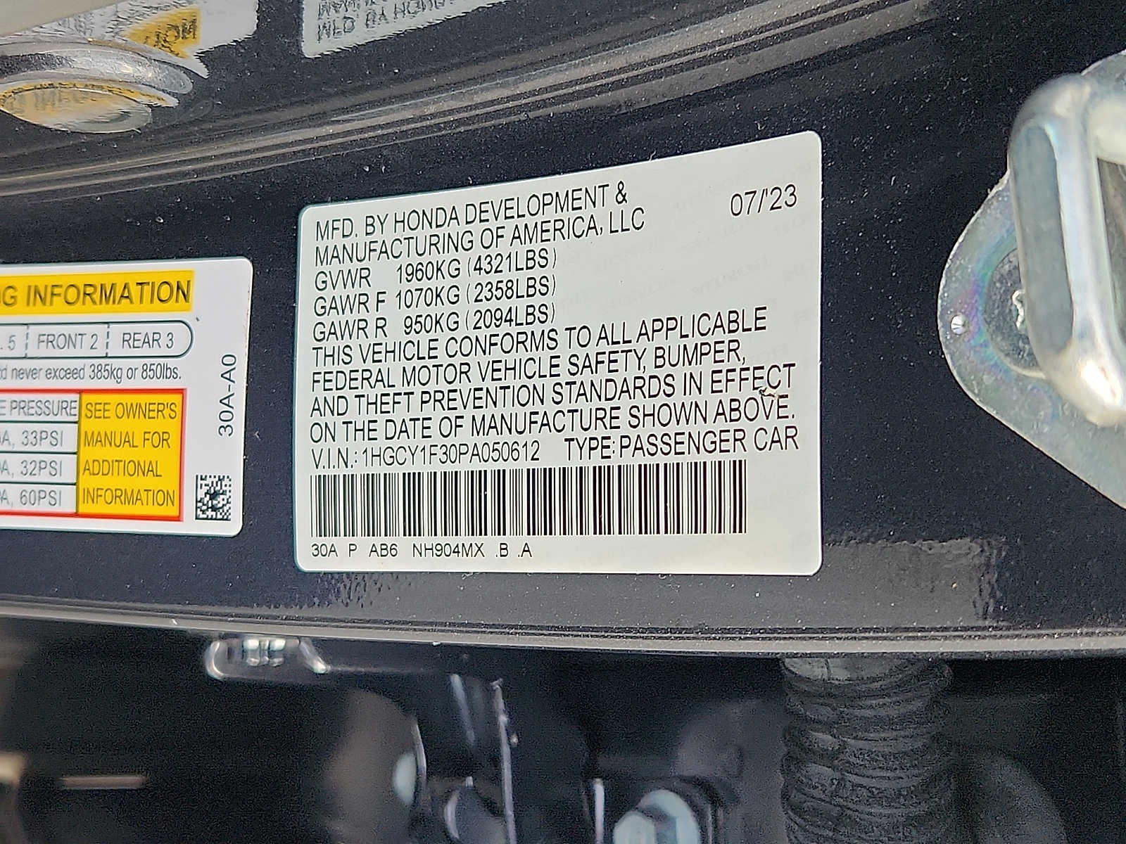 2023 Honda Accord EX