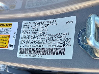 2023 Honda Accord EX