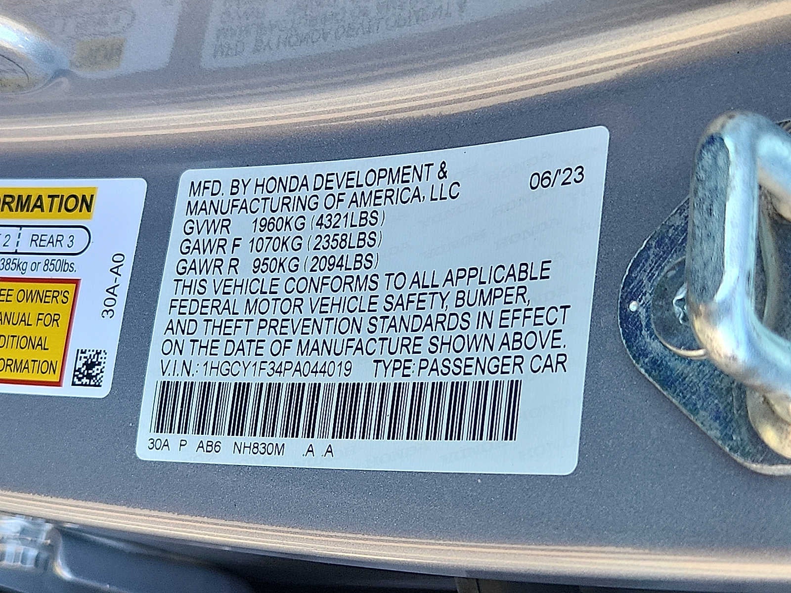 2023 Honda Accord EX