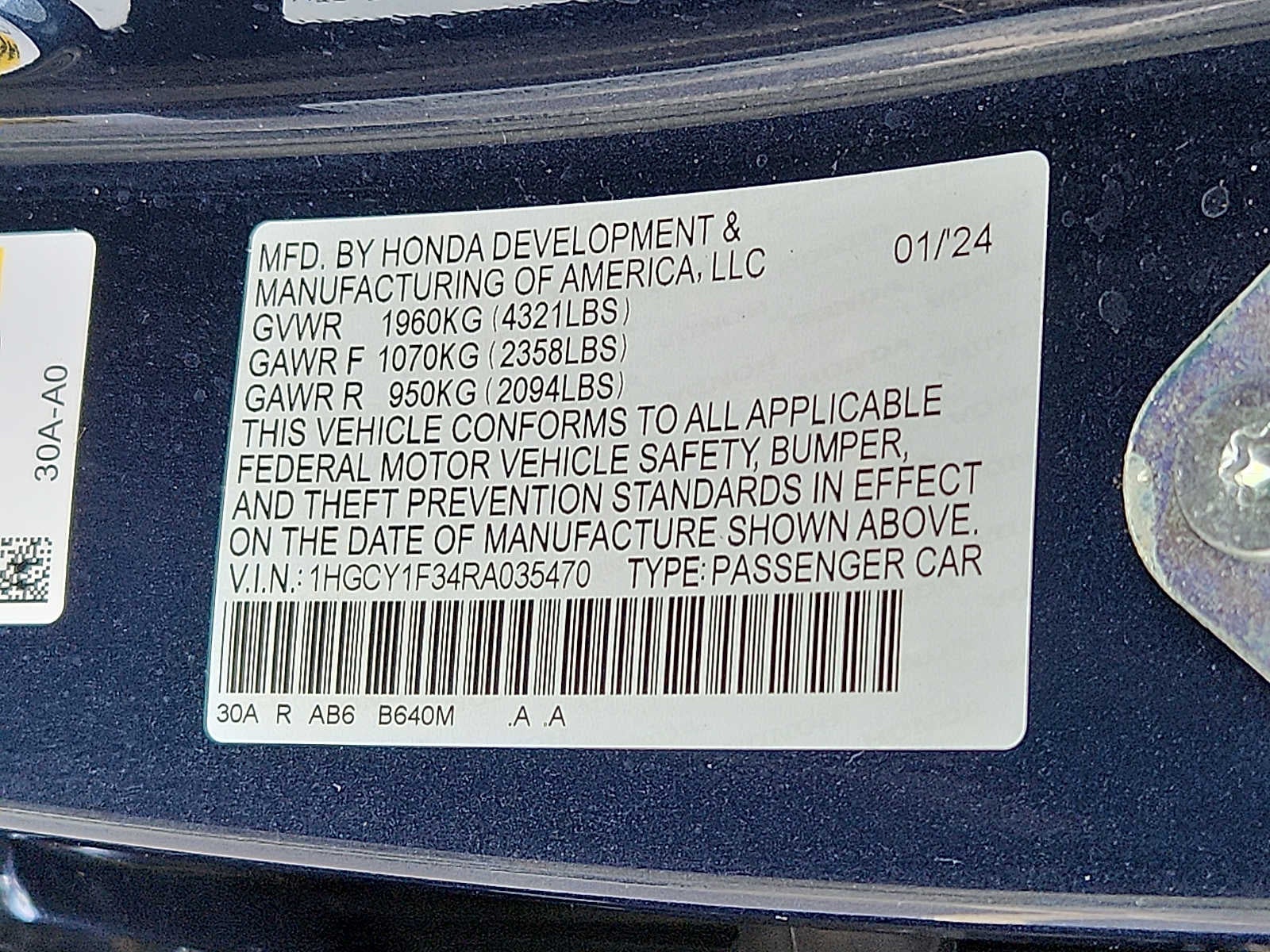 2024 Honda Accord EX