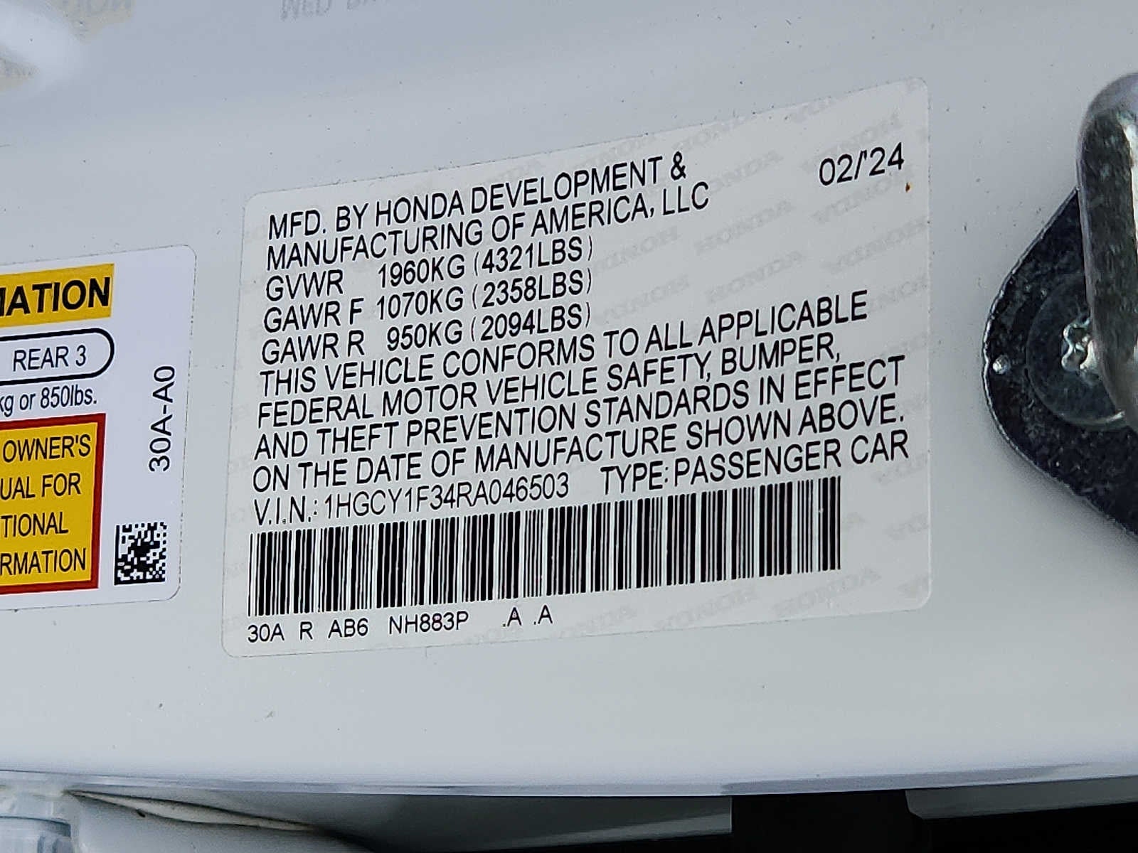 2024 Honda Accord EX