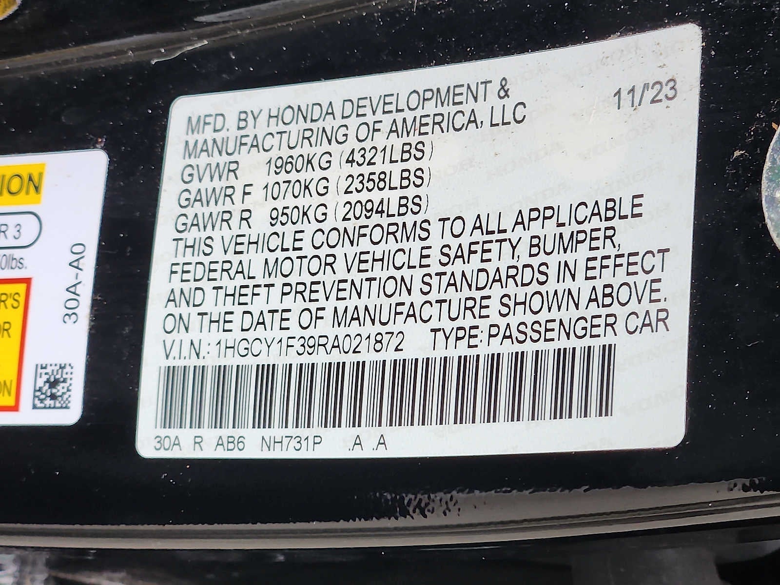 2024 Honda Accord EX