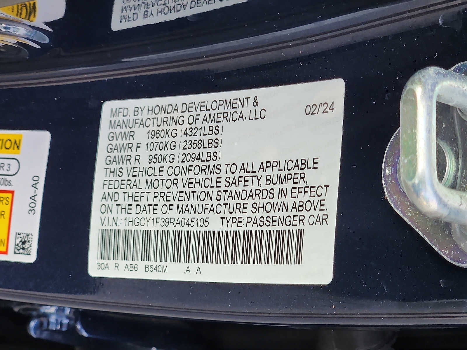 2024 Honda Accord EX