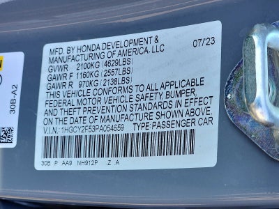 2023 Honda Accord Hybrid Sport