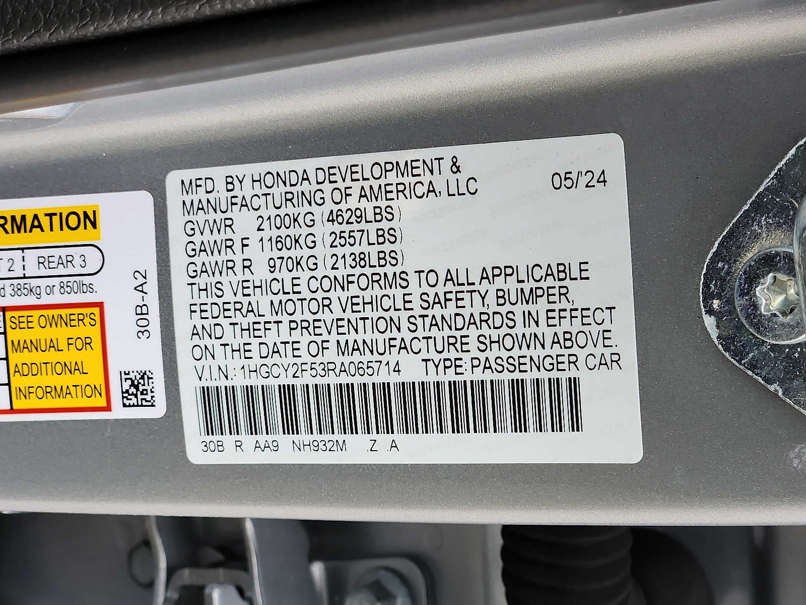 2024 Honda Accord Sport