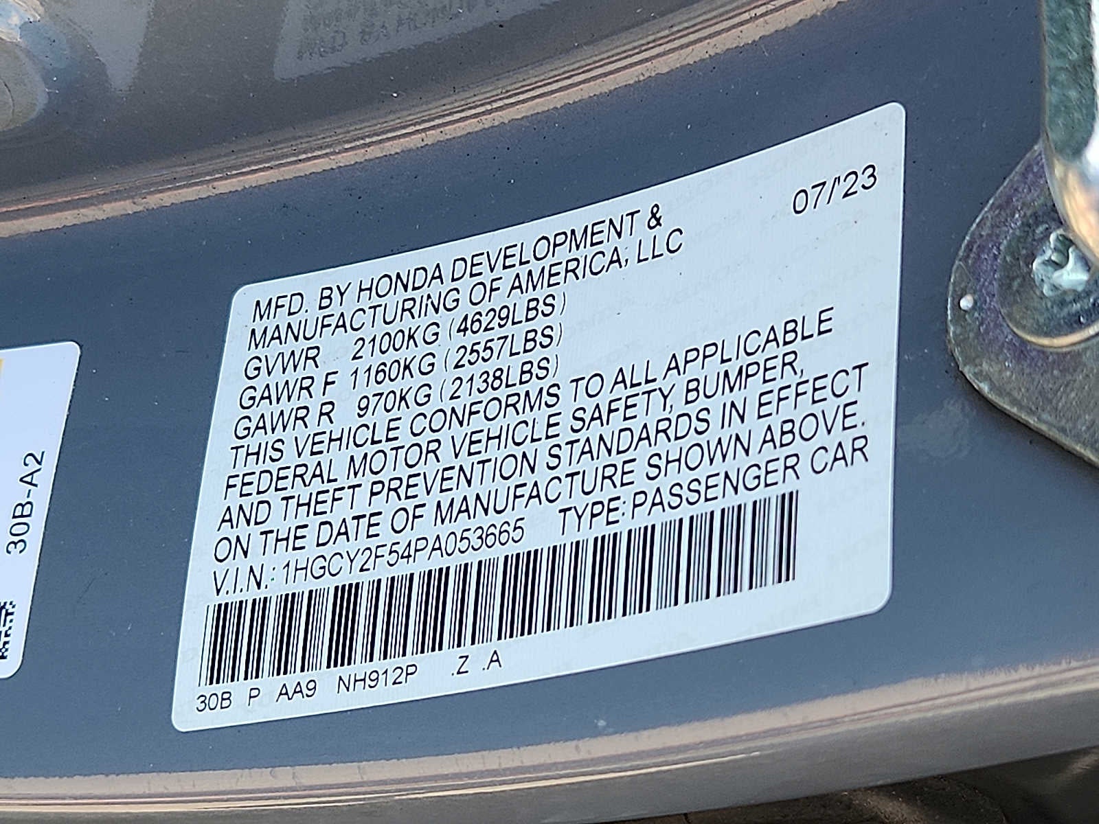 2023 Honda Accord Hybrid Sport
