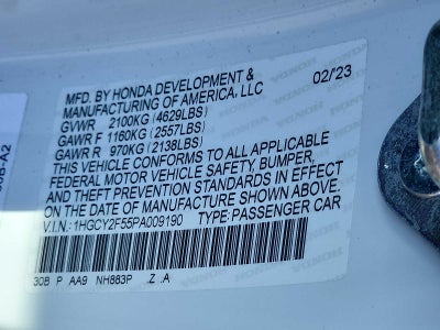 2023 Honda Accord Hybrid Sport
