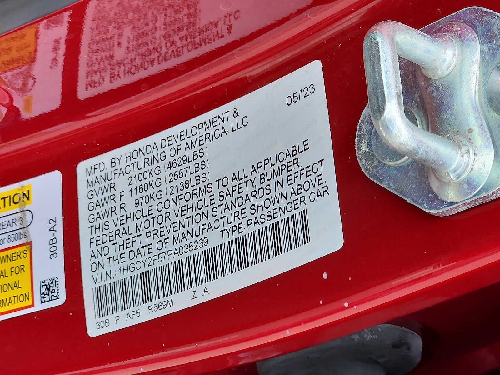 2023 Honda Accord Hybrid Sport