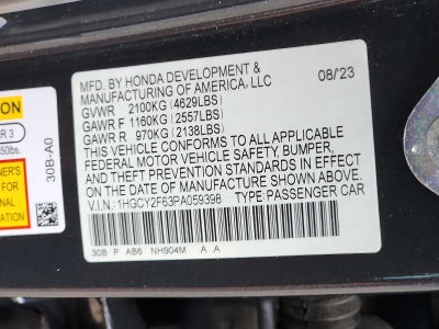 2023 Honda Accord Hybrid EX-L