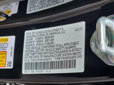 2023 Honda Accord Hybrid EX-L