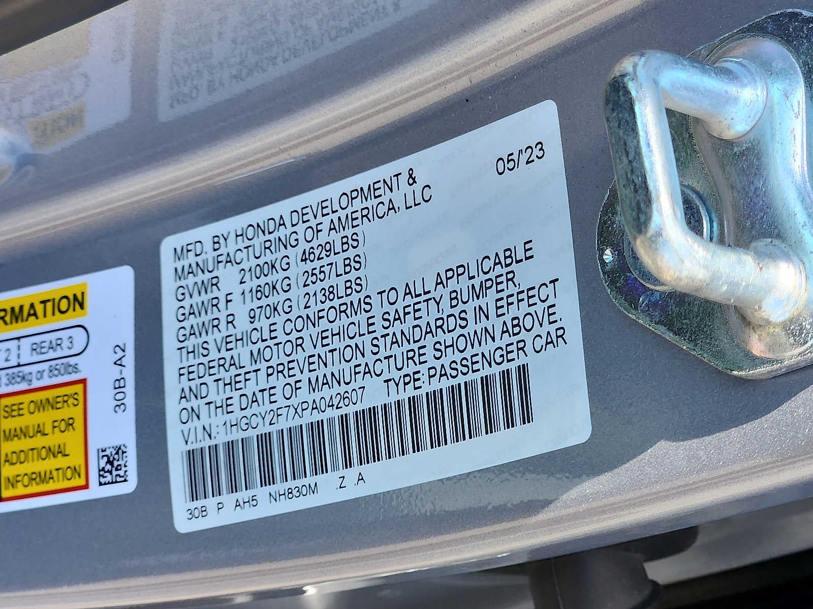 2023 Honda Accord Hybrid Sport-L